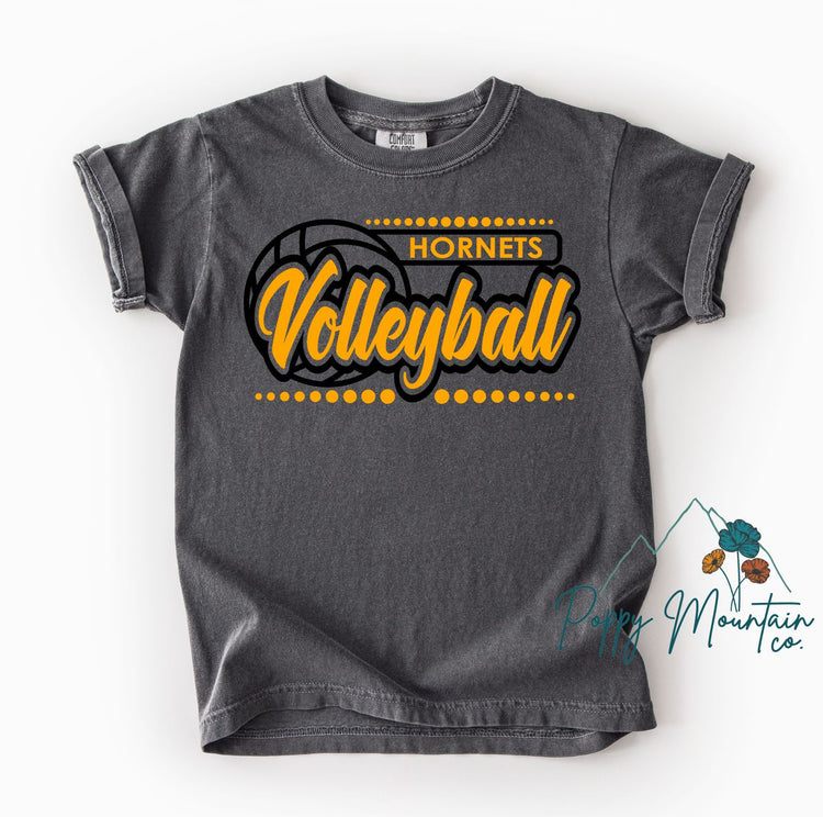 Hornets Volleyball Dots Tee