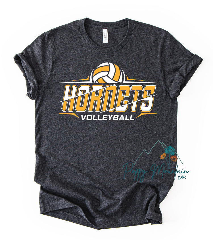 Hornets Volleyball Split Tee