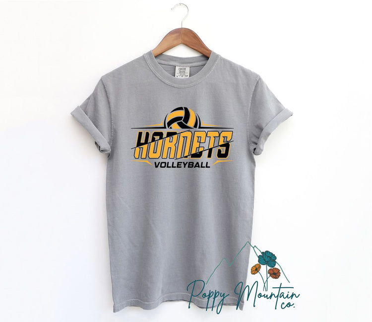 Hornets Volleyball Split Tee