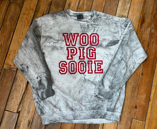 Red Puffy Print Woo Pig Sooie Tee