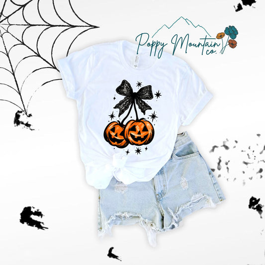 KIDS Jack O Lantern Cherries Tee