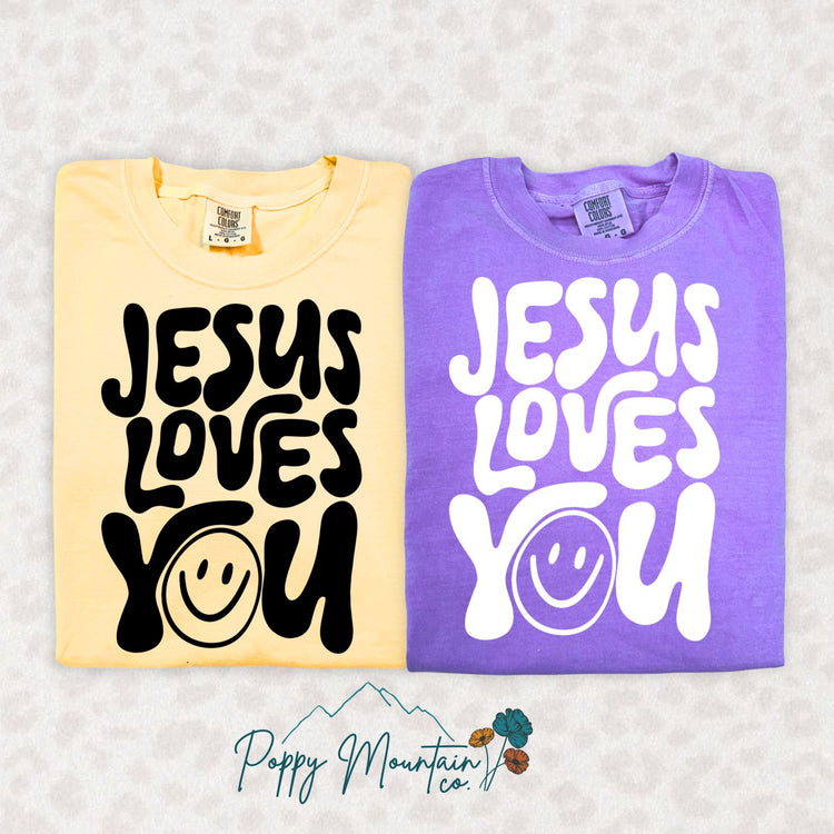 KIDS Jesus Loves You Smiley Tee