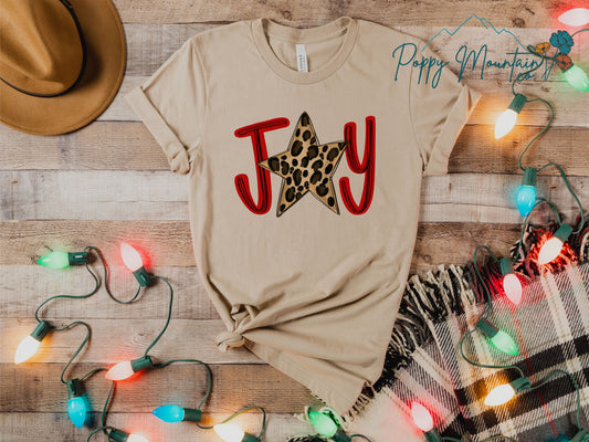 Joy Leopard Star Tee