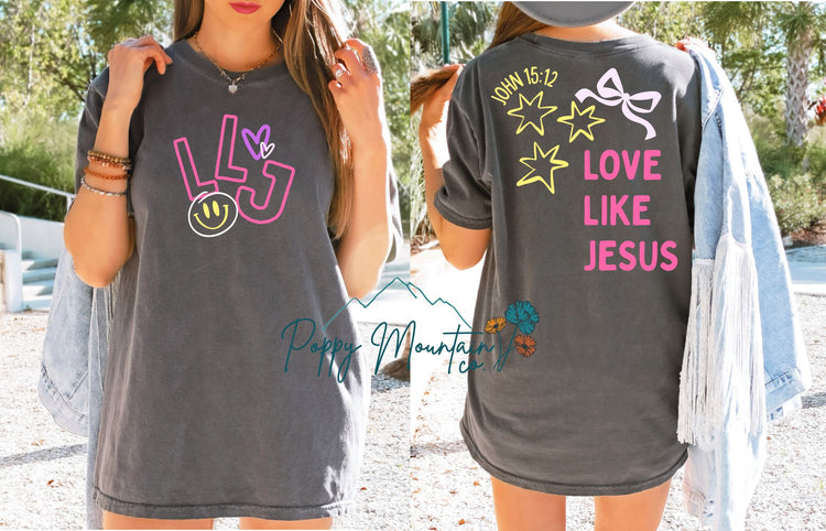 Love Like Jesus Smiley Tee