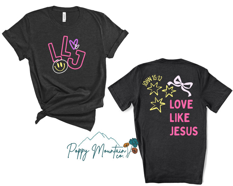 Love Like Jesus Smiley Tee