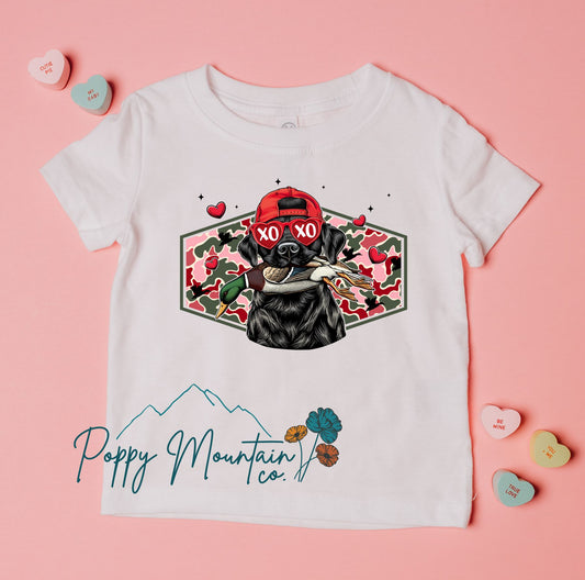 KIDS Camo Lab Valentines Tee