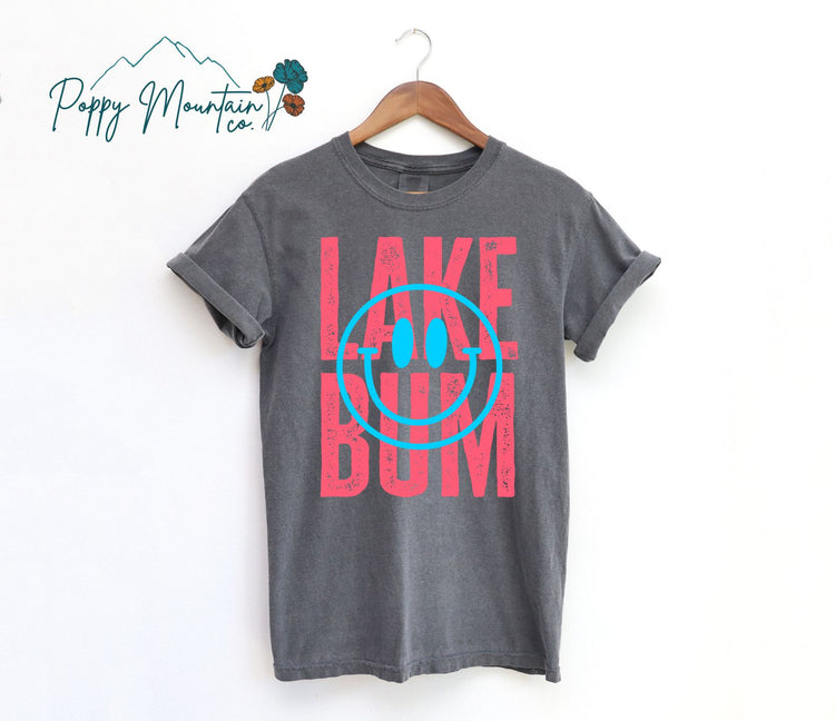 Lake Bum Smiley Tee