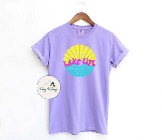 Lake Life Sunset Tee