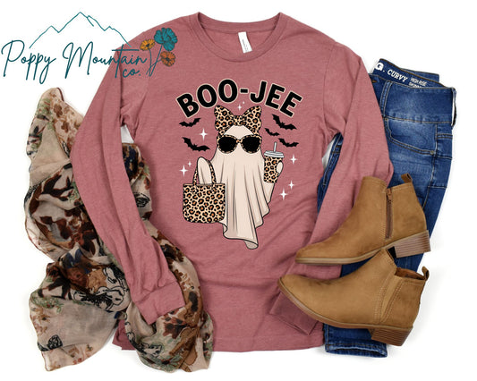 Leopard BooJee Ghost Tee