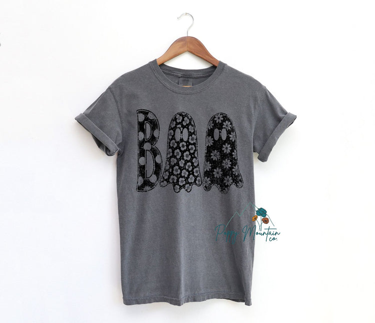 KIDS Leopard Floral BOO Tee