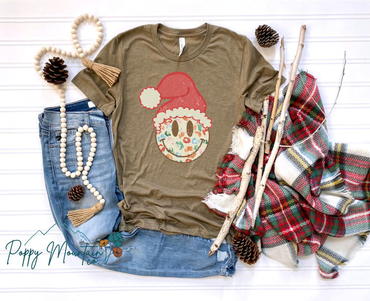 Leopard Grunge Santa Tee