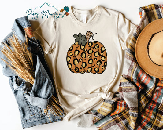 KIDS Leopard Pumpkin Tee