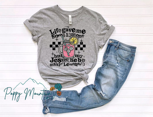 KIDS Life Gave Me Some Lemons Mason Jar Tee
