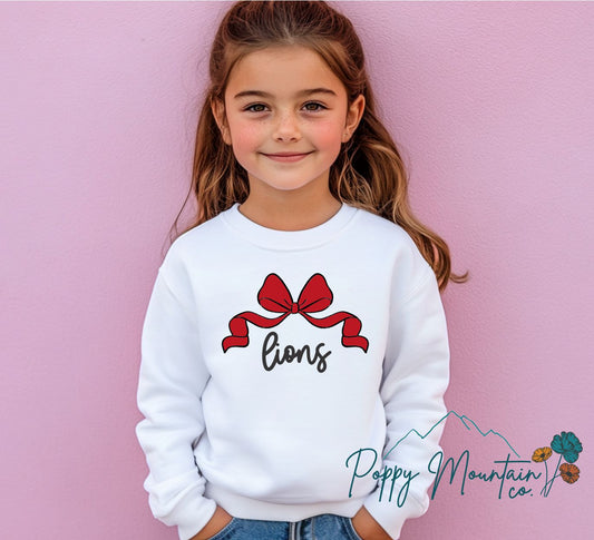 KIDS Lions Bow Tee