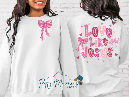 Love Like Jesus Bows Tee