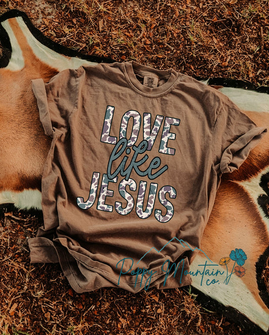 Camo Love Like Jesus Tee