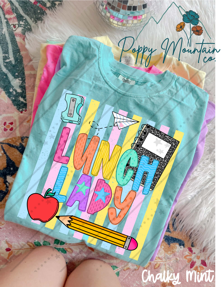 Colorful Stripes School Profession Tee