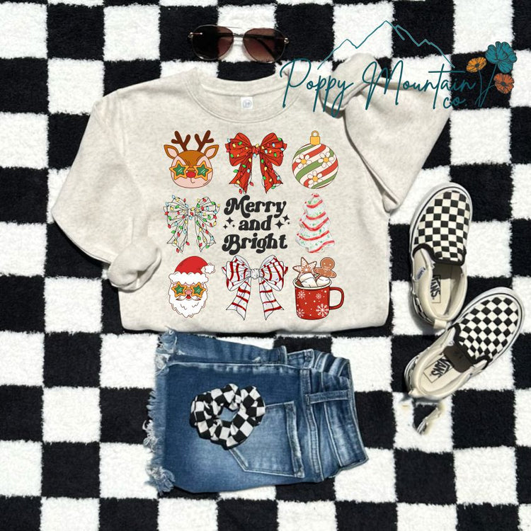 Merry & Bright Collage Tee