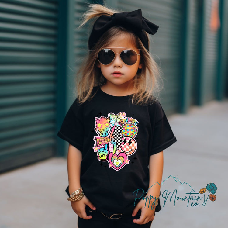 Neon Hogs Collage Tee