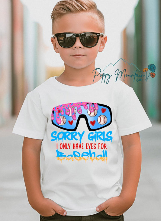 KIDS Only Eyes For Baseball Tee