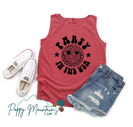 Party in the USA Smiley Tee