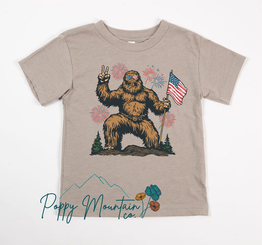 KIDS Patriotic Bigfoot Tee