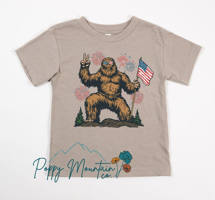 KIDS Patriotic Bigfoot Tee