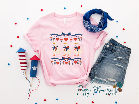 KIDS Patriotic Goose Trio Tee