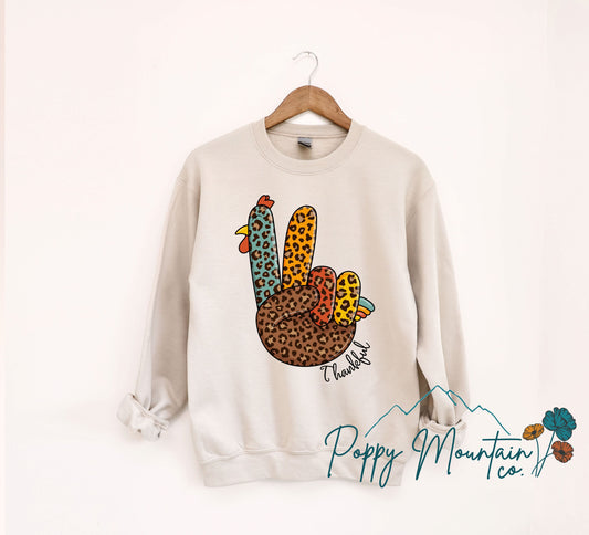 KIDS Leopard Peace Turkey Tee