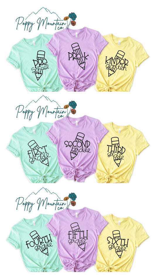 KIDS Sketch Pencil Grade Tee