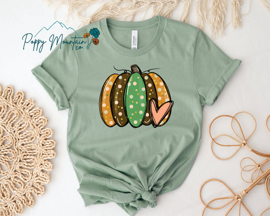 Polka Dot Pumpkin Tee