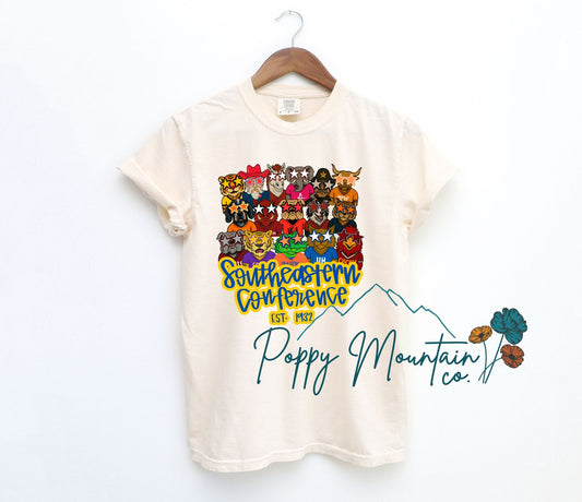 KIDS SEC Mascots Tee