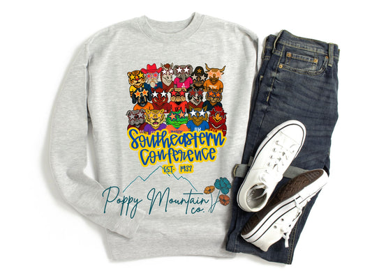 SEC Mascots Tee