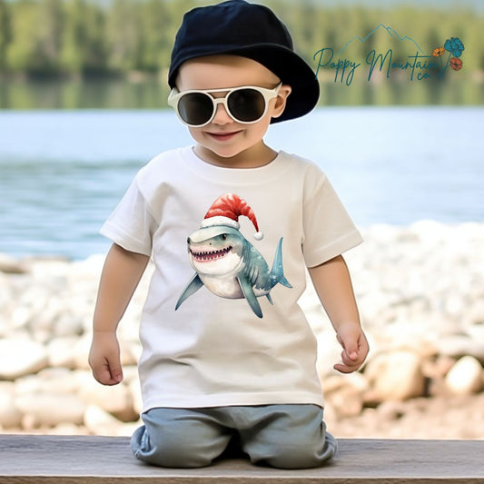 KIDS Santa Shark Tee