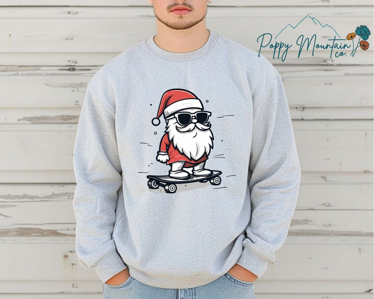 Skateboard Santa Tee