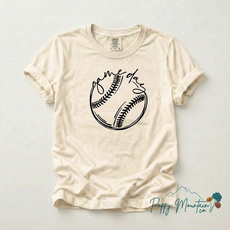 Sketch Baseball Game Day Tee