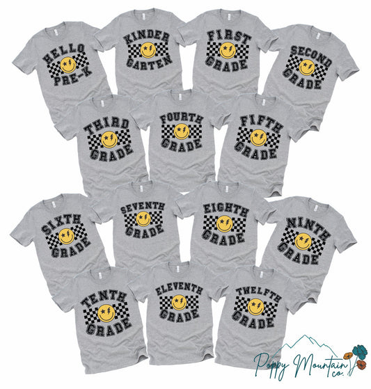 Smiley Check Grade Tee