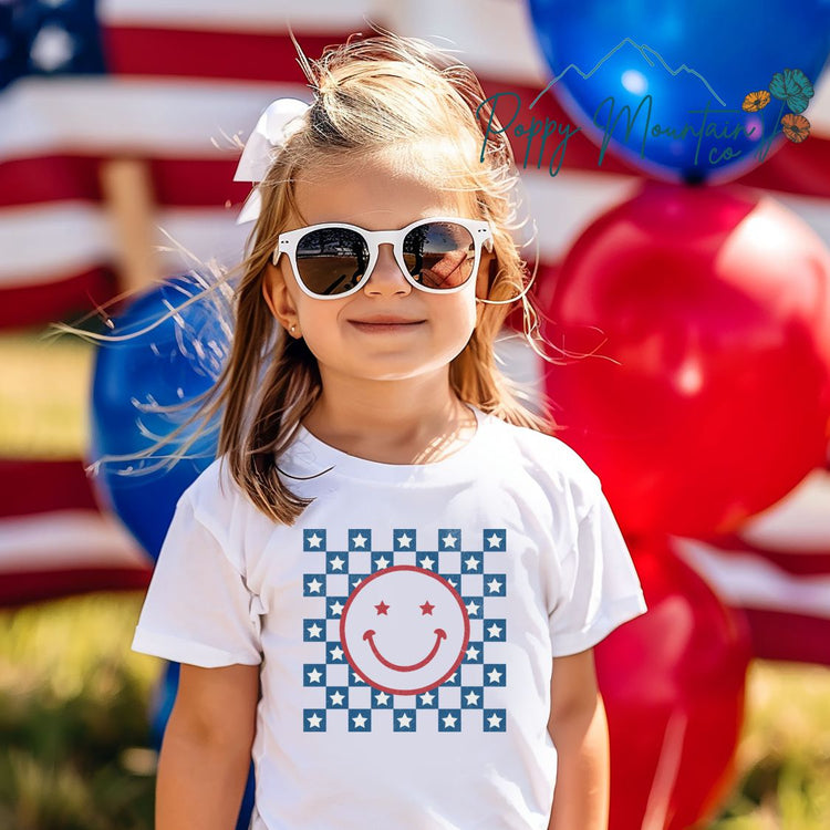 KIDS Star Check Smiley Tee