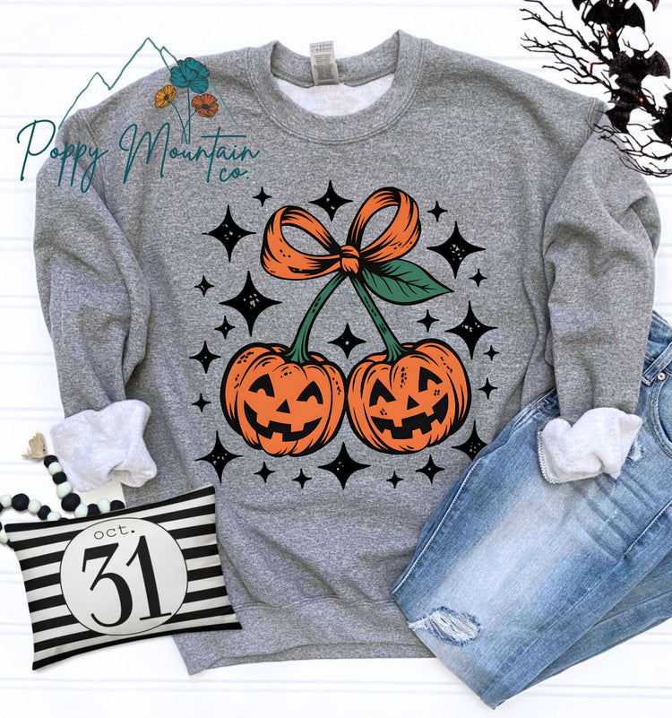 Starry Cherry Jack O Lanterns Tee
