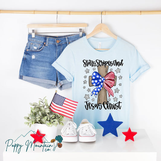 Stars Stripes & Jesus Christ Tee