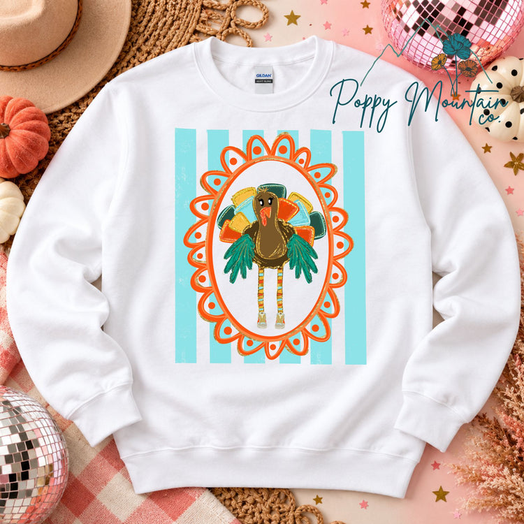 Striped Long Legged Turkey Tee