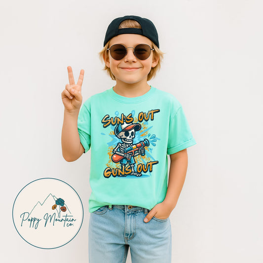 KIDS Suns Out Water Guns Out Tee