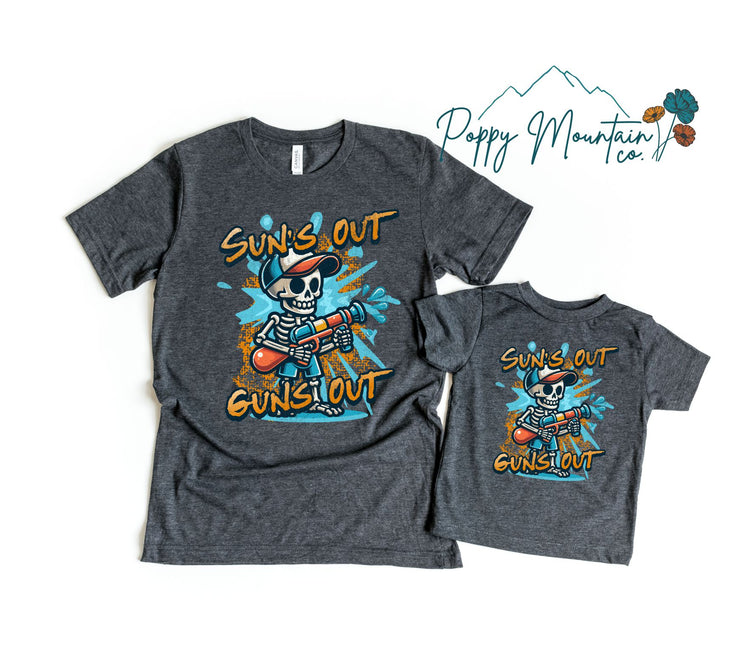 Suns Out Water Guns Out Tee