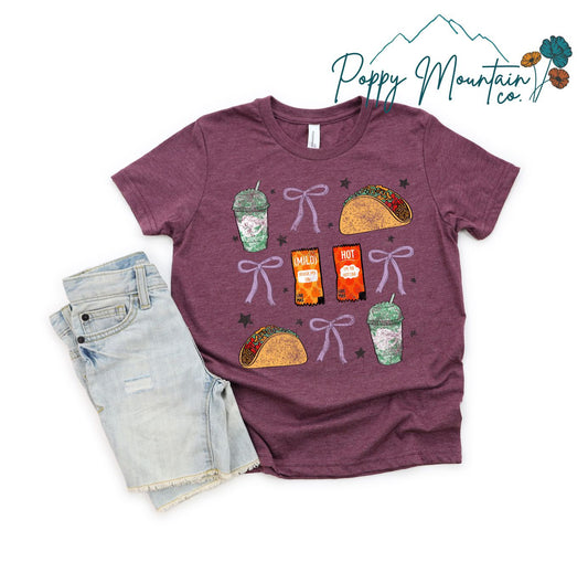 KIDS Taco Bell Bows Collage Tee
