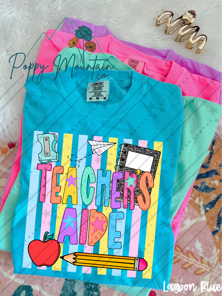 Colorful Stripes School Profession Tee