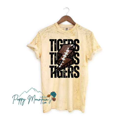 Tigers Lightning Football Tee