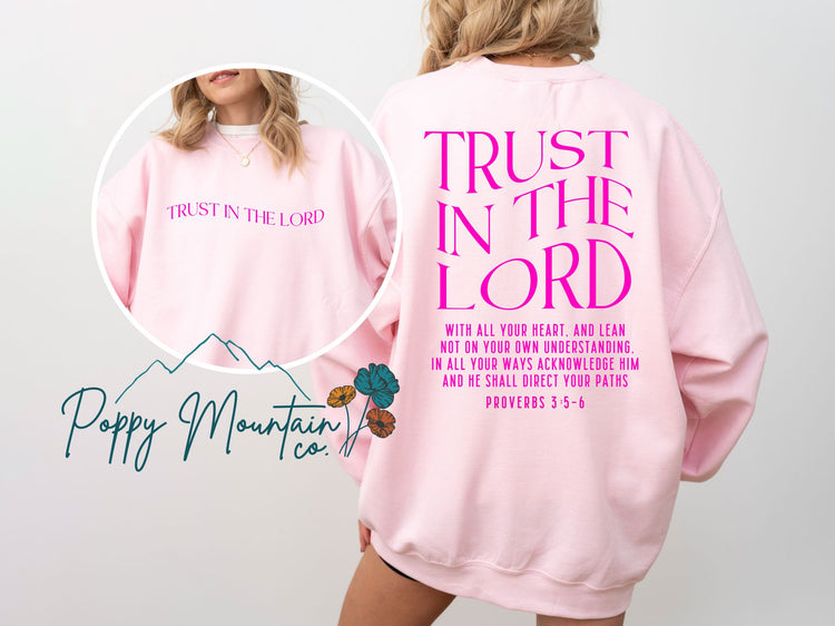 Pink Trust in the Lord Tee