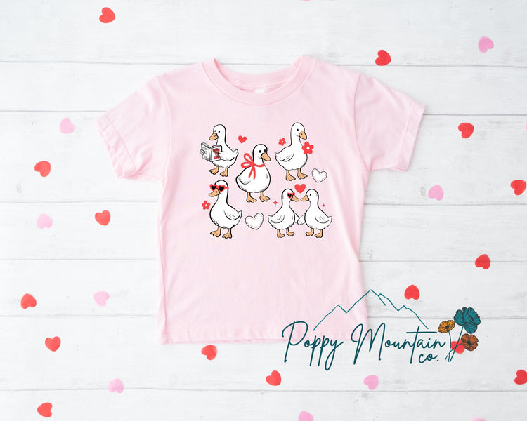 KIDS Valentines Geese Tee