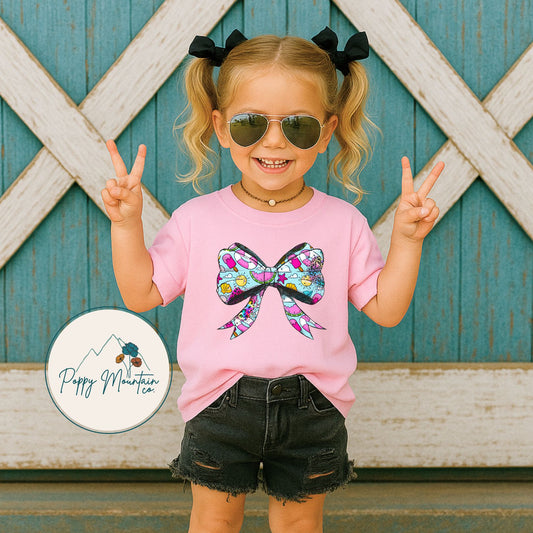 KIDS Watermelon Bow Tee