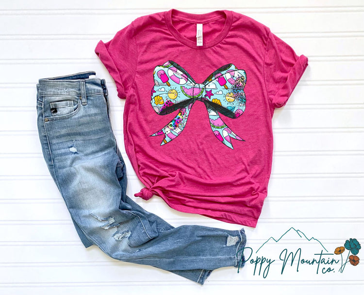 KIDS Watermelon Bow Tee